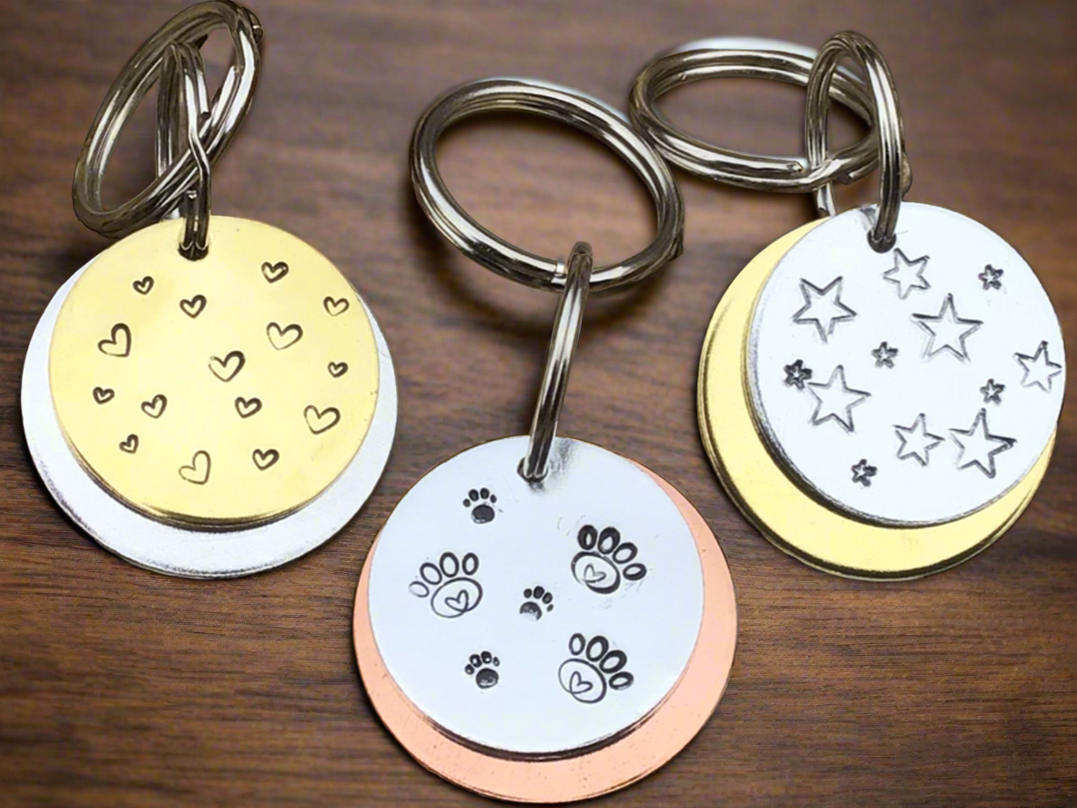 Star Hand Stamped Dog Tag - FREE POSTAGE 📦