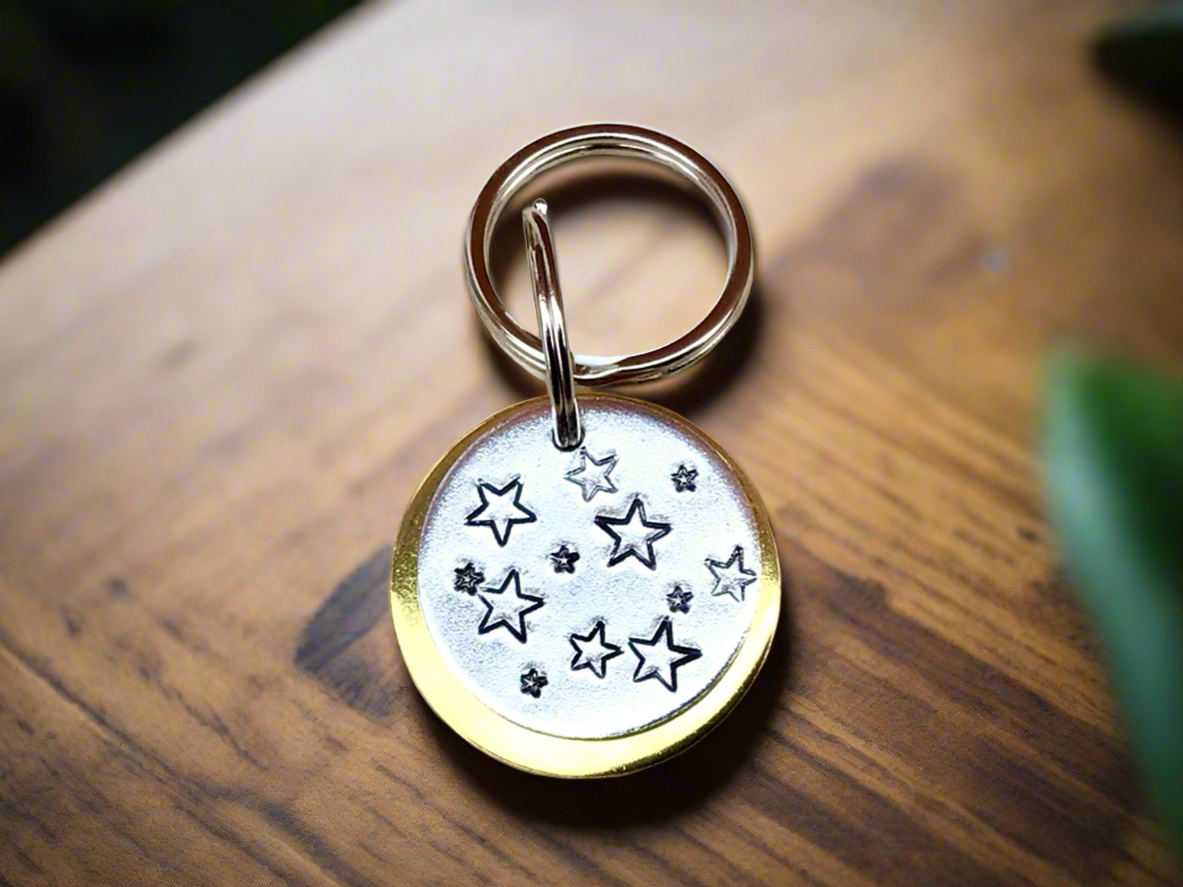 Star Hand Stamped Dog Tag - FREE POSTAGE 📦