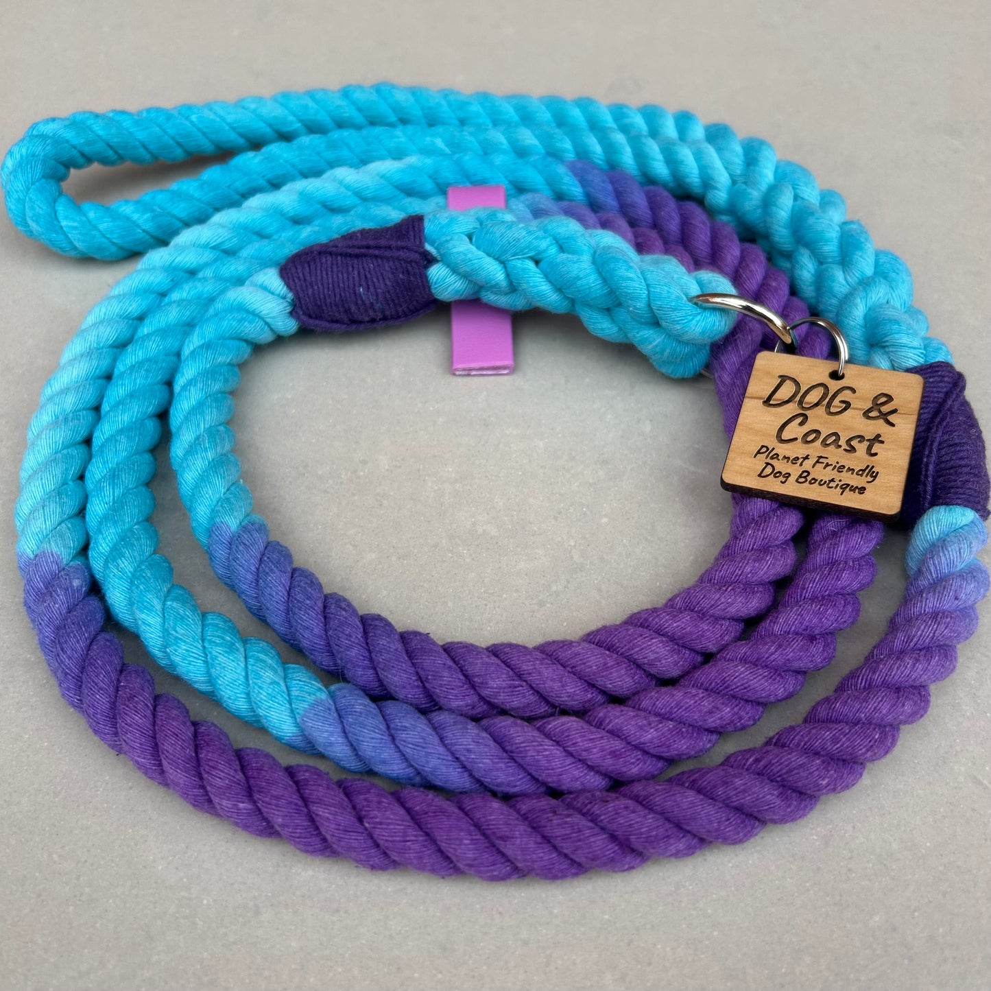 Turquoise & Purple Slip Lead