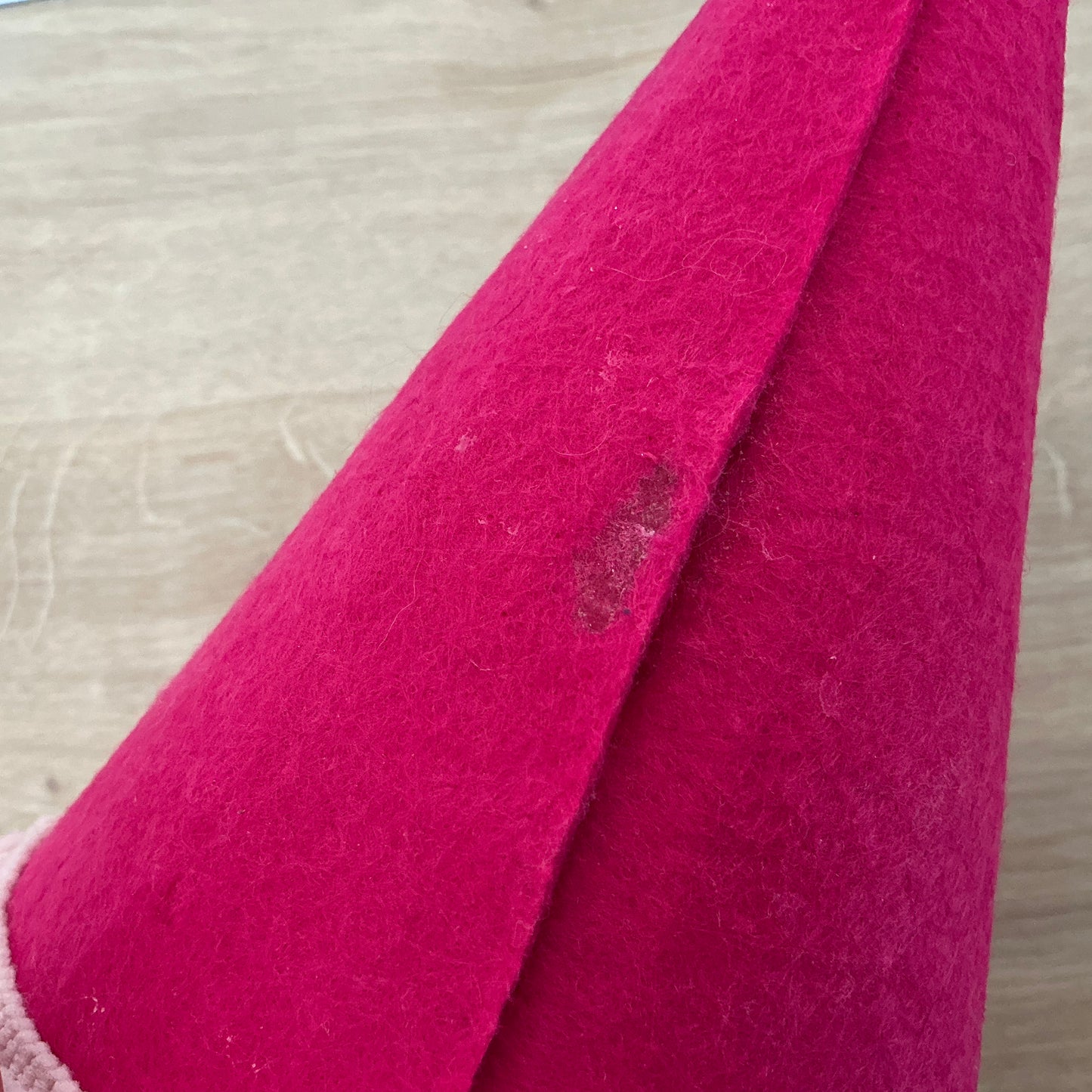 Large Pink Party Hat - Glue Mark
