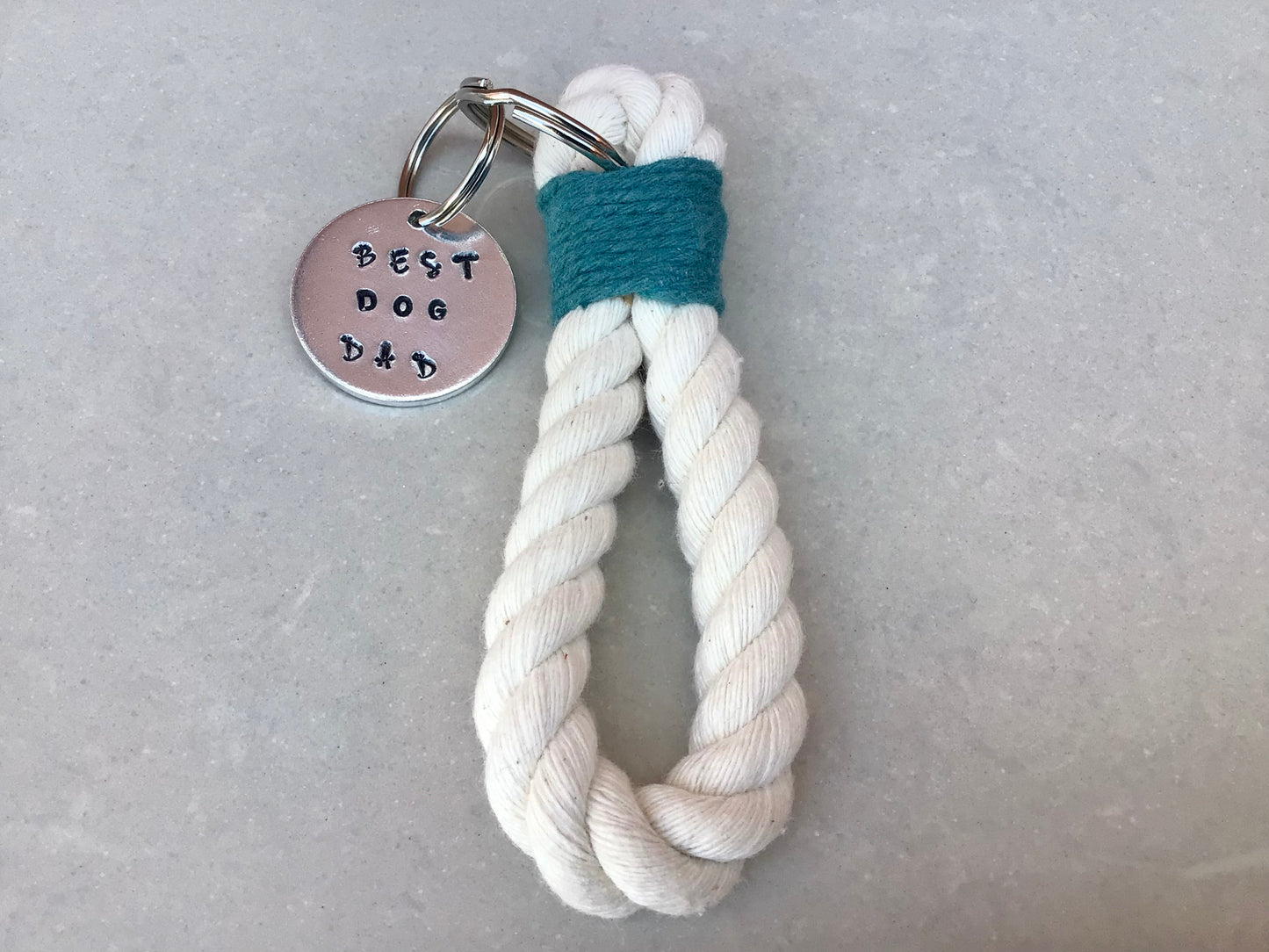 Dog Dad Rope Key Ring - FREE POSTAGE 📦