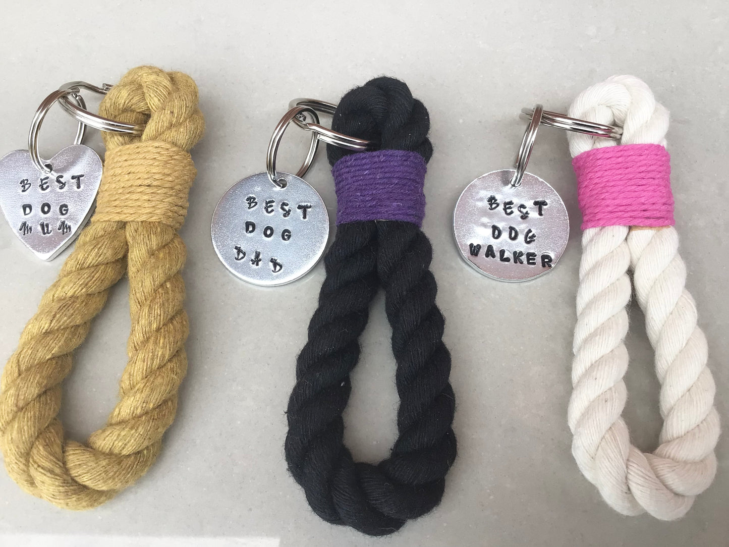 Dog Dad Rope Key Ring - FREE POSTAGE 📦