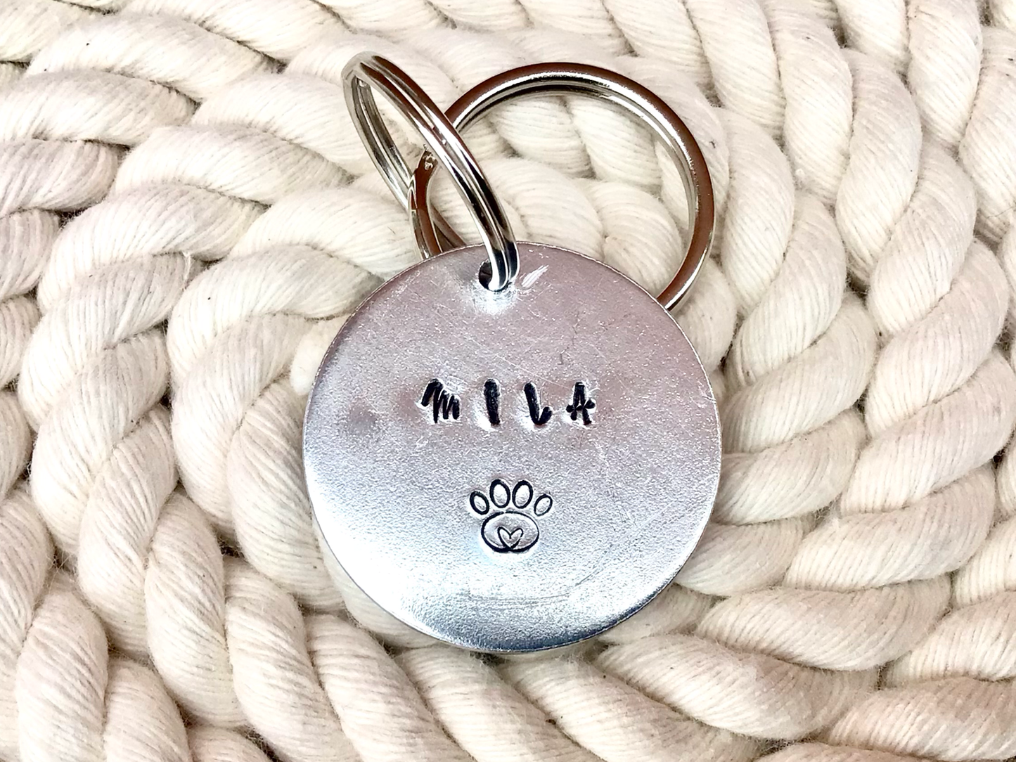 Personalised Hand Stamped Dog Tag - FREE POSTAGE 📦
