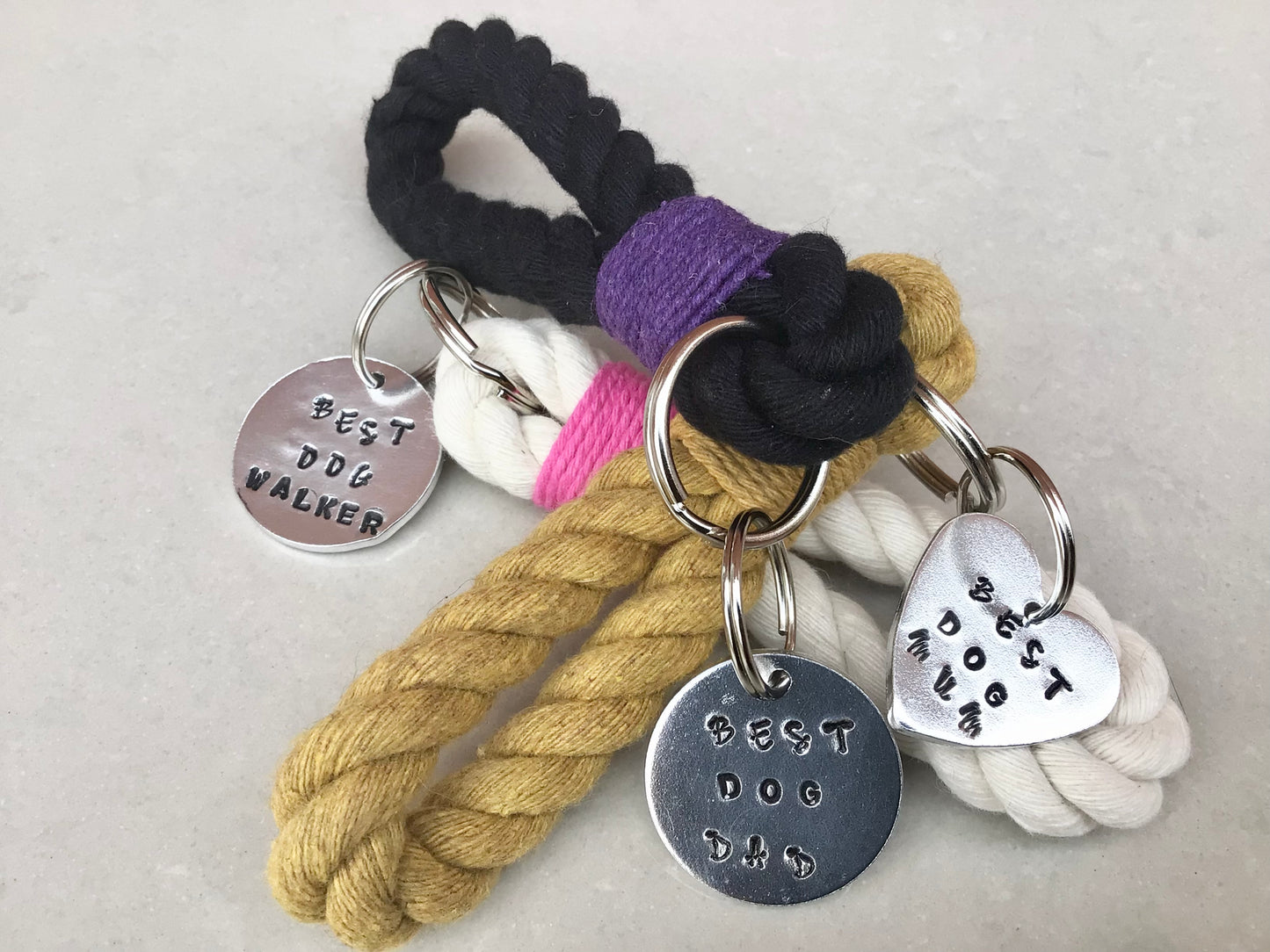 Dog Mum Rope Key Ring - FREE POSTAGE 📦
