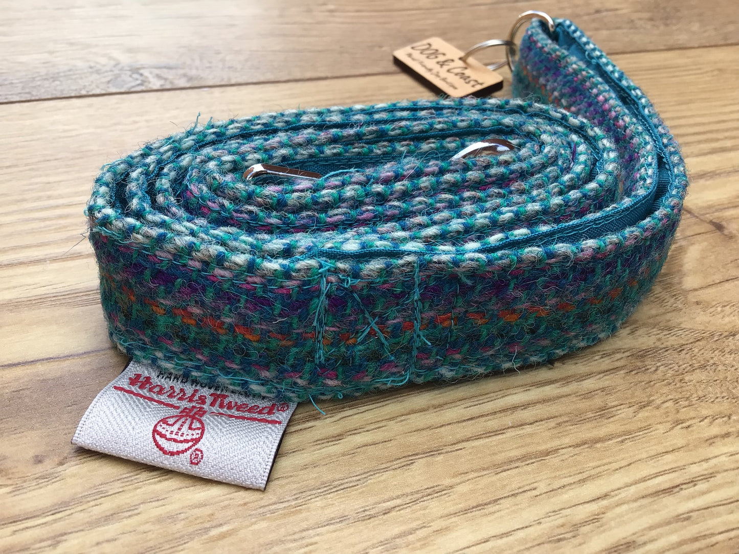 Blue Harris Tweed Lead
