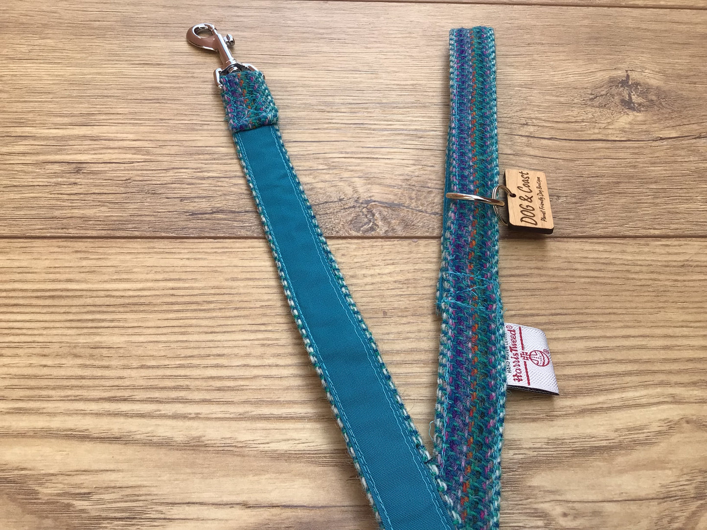 Blue Harris Tweed Lead