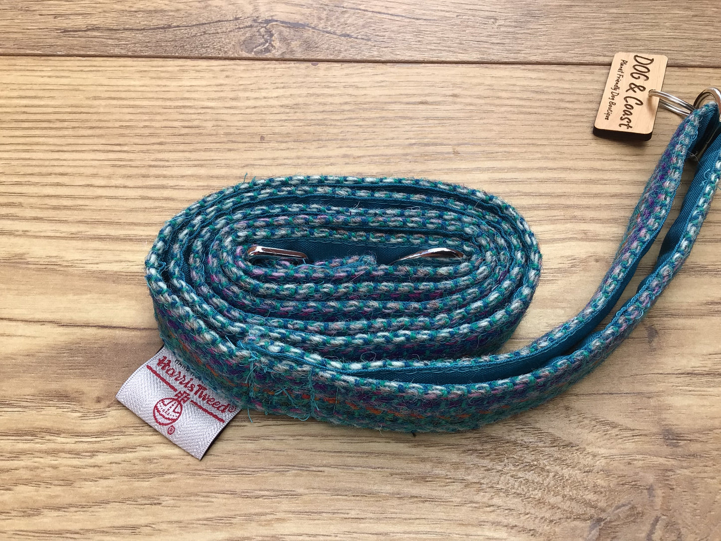 Blue Harris Tweed Lead