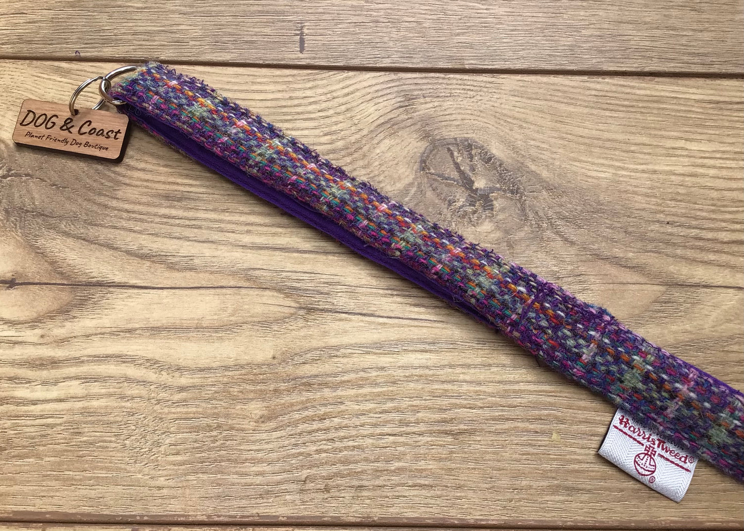 Purple Harris Tweed Lead