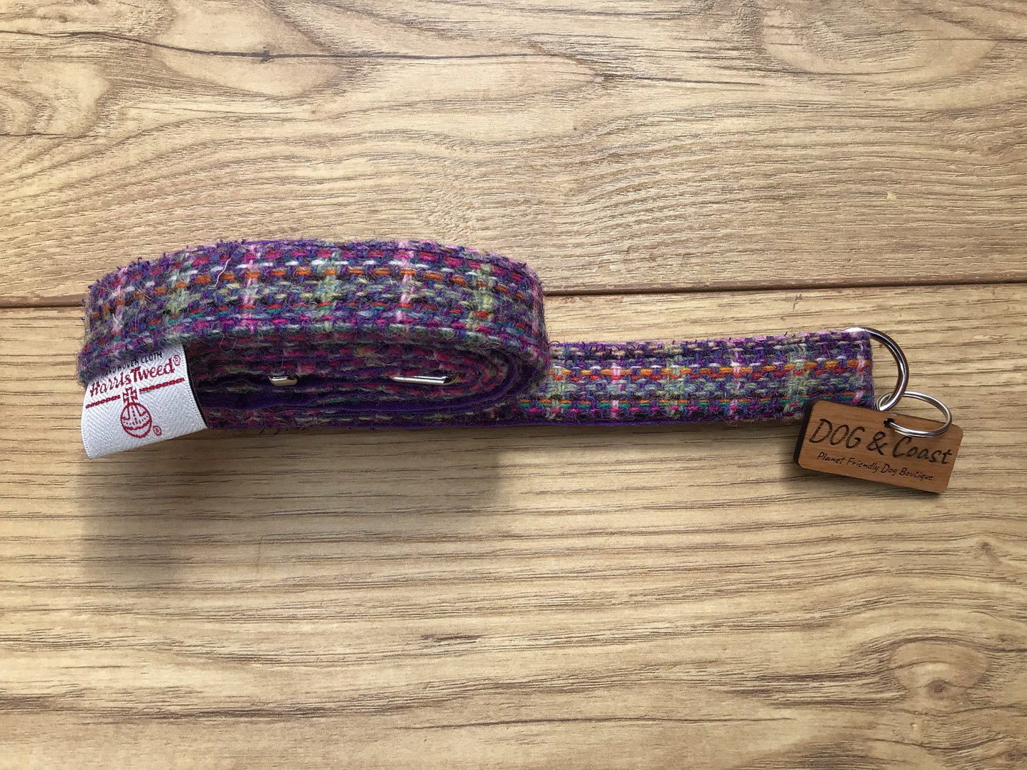 Purple Harris Tweed Lead