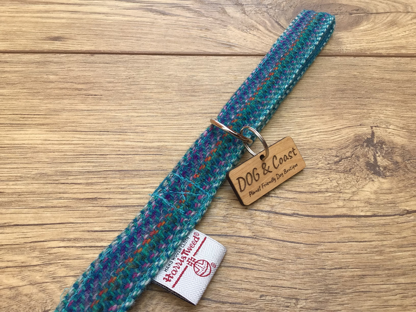 Blue Harris Tweed Lead