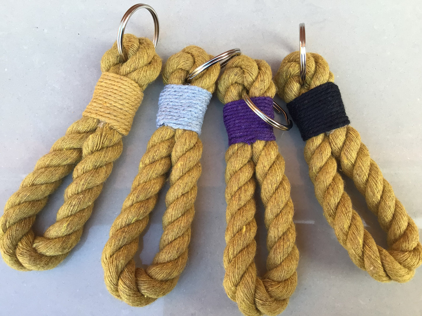 Gold Rope Key Ring - FREE POSTAGE π¦
