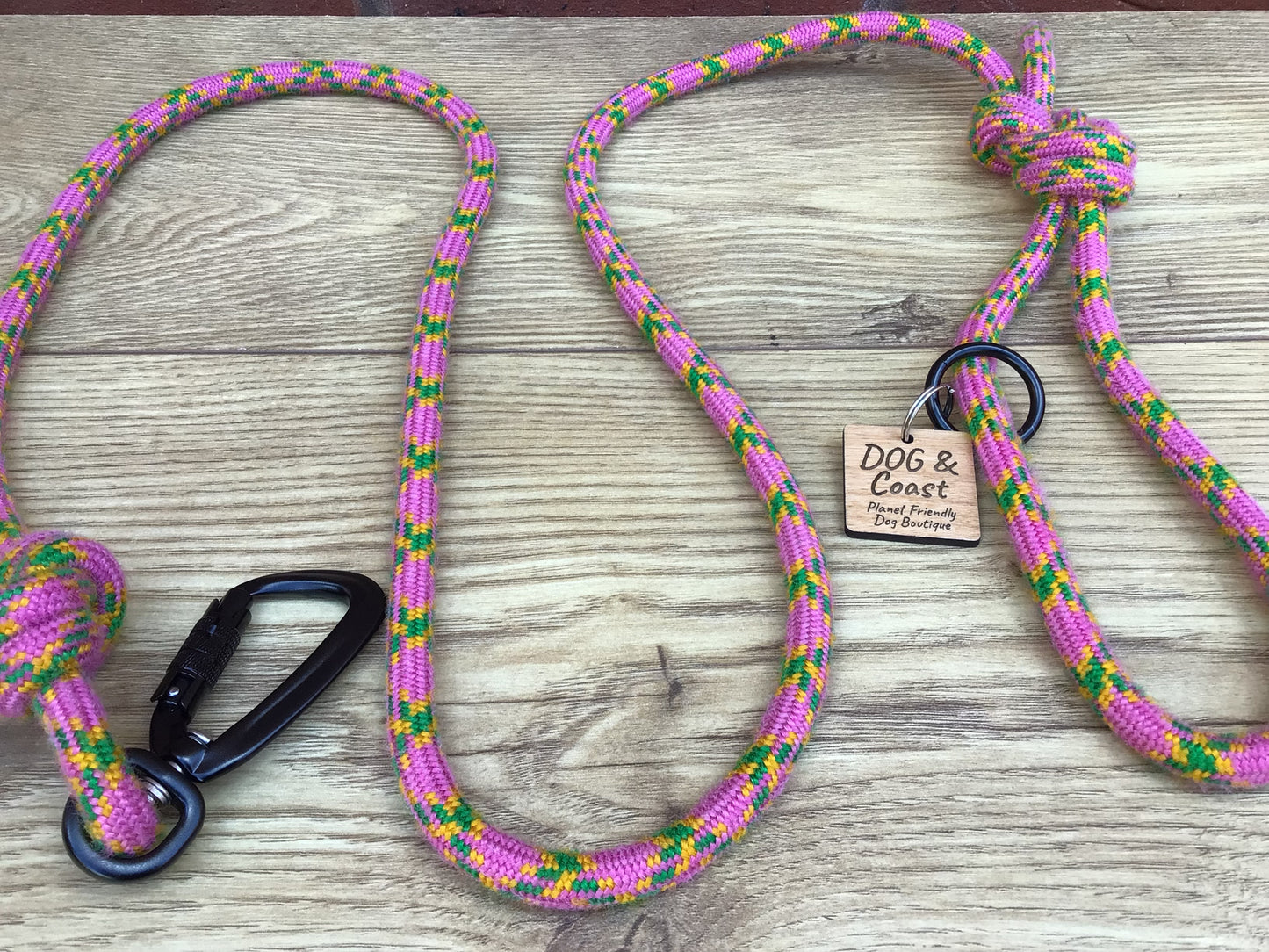Pink Climbing Rope Lead