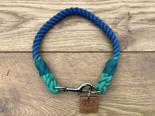 Load image into Gallery viewer, Green &amp; Blue Rope Collar
