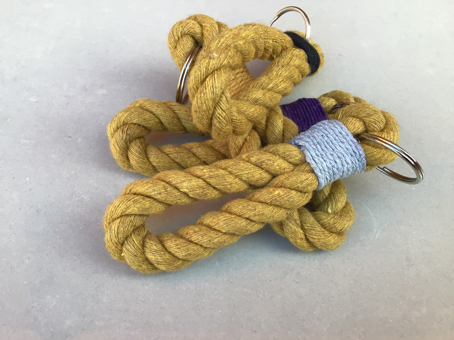 Gold Rope Key Ring - FREE POSTAGE π¦