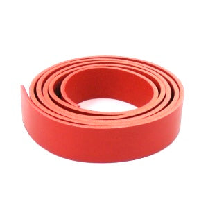 Full Grain Leather Collar - Red