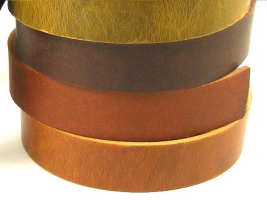 Full Grain Leather Collar - Chestnut