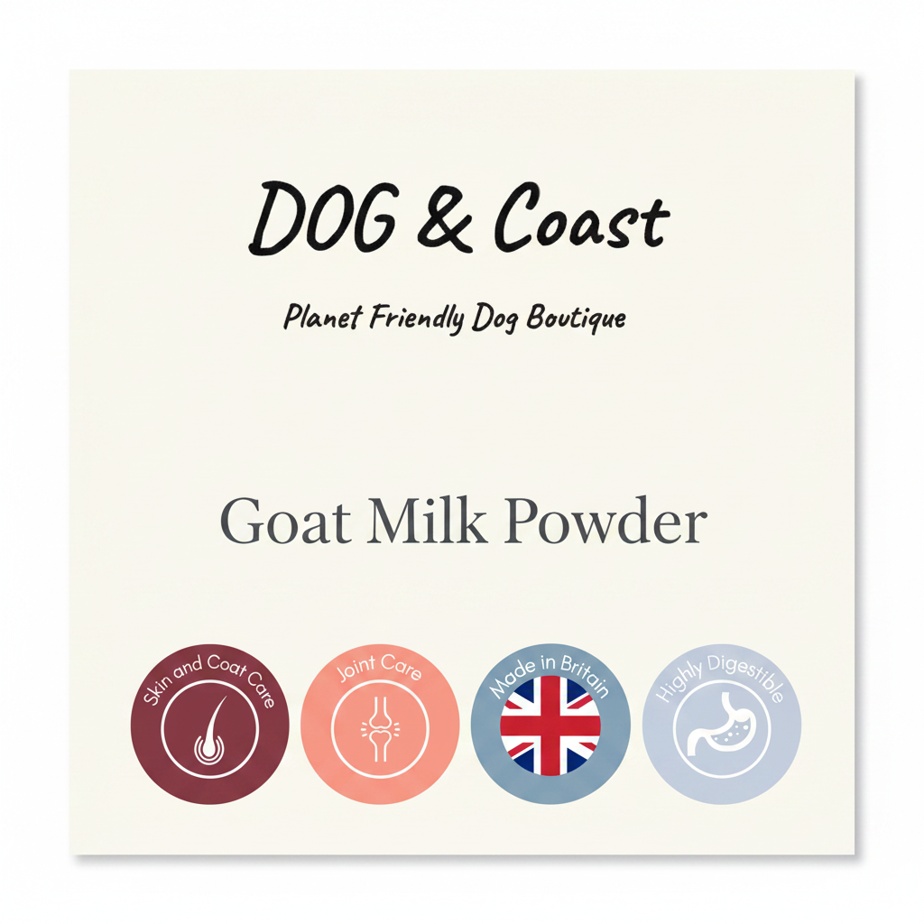 DOG & Coast Goat Milk Powder Label