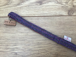Purple Stripe Harris Tweed Lead