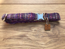 Load image into Gallery viewer, Purple Harris Tweed Collar
