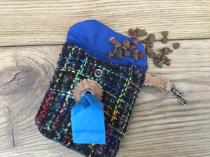Rainbow Fabric Treat and Poop Bag Holder