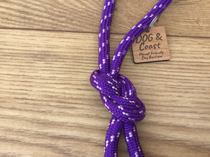 Purple Rope Dog Lead