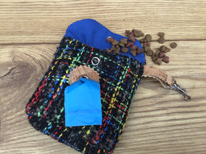 Rainbow Fabric Treat and Poop Bag Holder