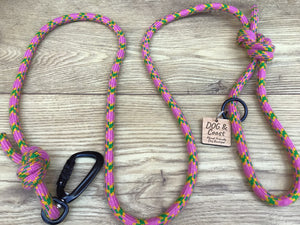 Pink Climbing Rope Lead