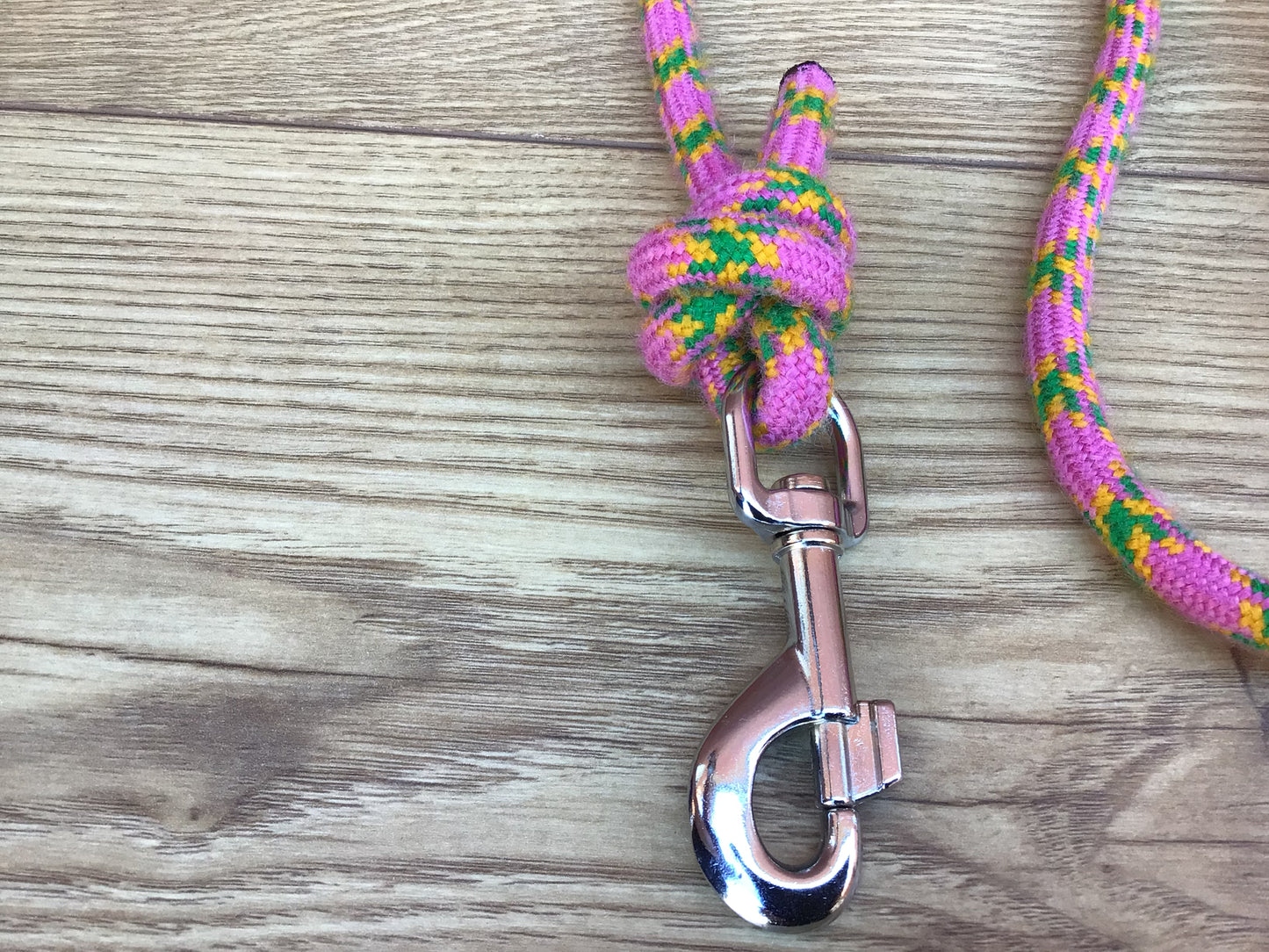 Pink Climbing Rope Lead