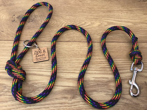 Rainbow Rope Dog Lead