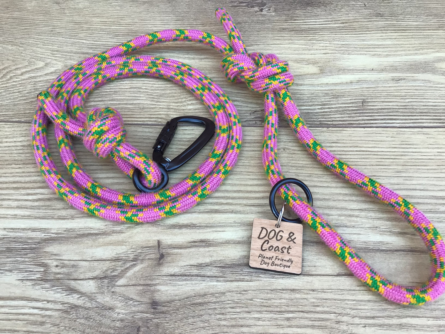Pink Climbing Rope Lead