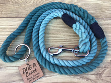 Load image into Gallery viewer, Green ombré Rope Lead
